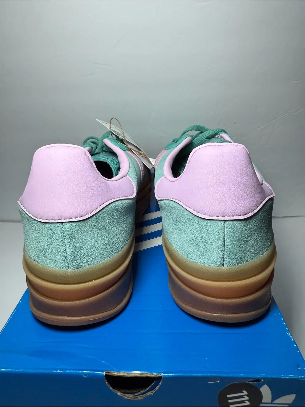 Adidas Gazelle Bold Sneakers Teal / Lilac - Women’s 9 - NWT - Style Code: JS3894